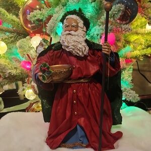 CLOTHTIQUE POSSIBLE DREAMS Santa, HOLIDAY, Father Christmas England Circa 1992